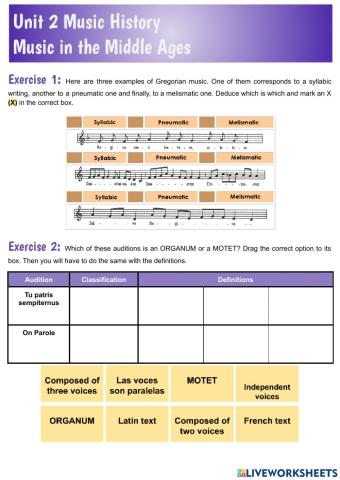 Unit 2 Music in the Middle Ages