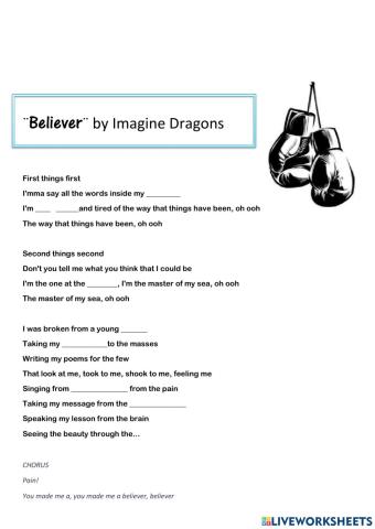 Song ¨believer¨