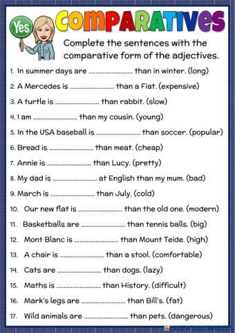 Comparatives - practice
