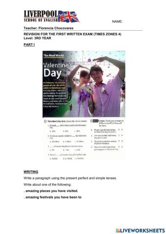 Revision for 3RD YEAR