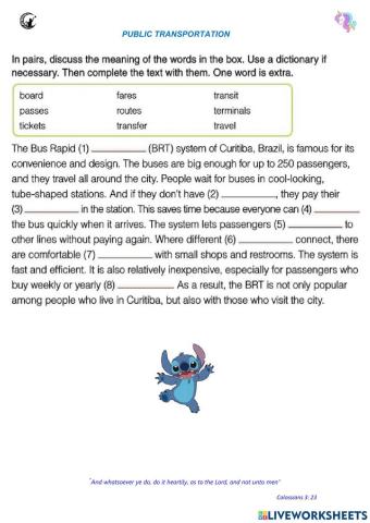 Public transportation