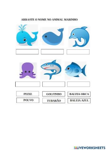 Emojis animais marinhos