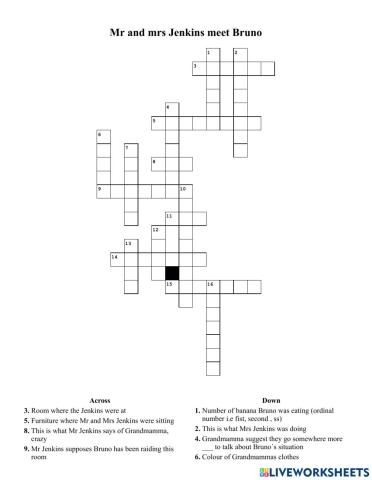 Mr and mrs Jenkins meet Bruno