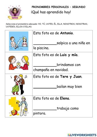 Pronombres Personales