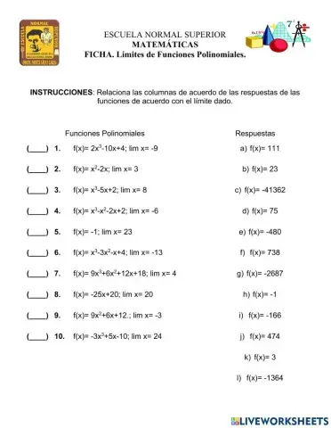 Límites de Funciones Polinomiales