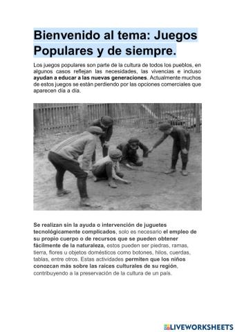Juegos populares