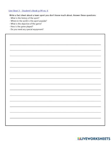 5th Adol b - Writing task