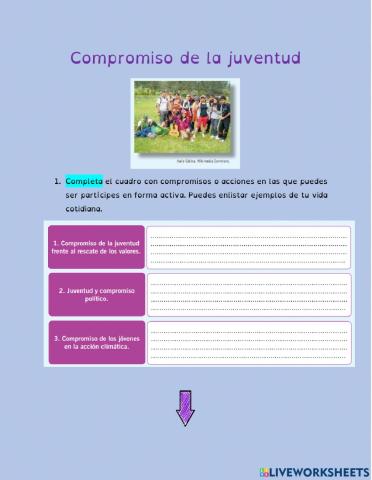 Compromiso de la juventud