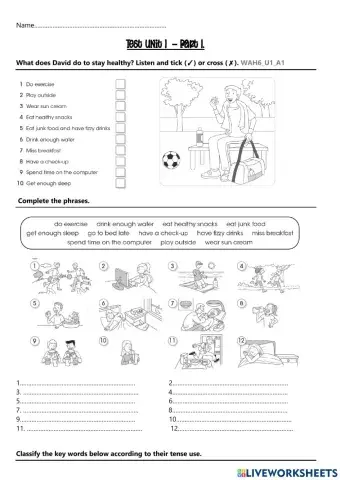 Test unit 1  part 1 wah6