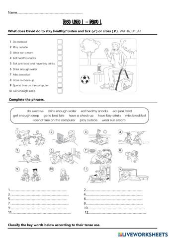 Test unit 1  part 1 wah6