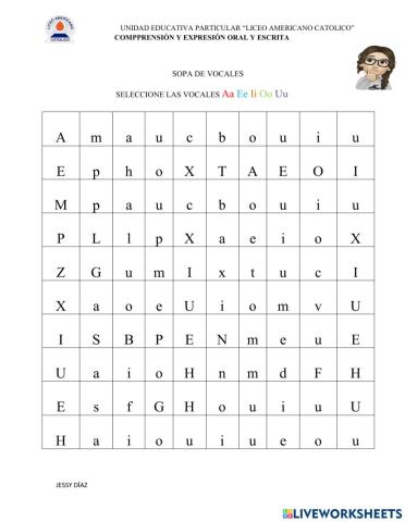 Sopa de vocales
