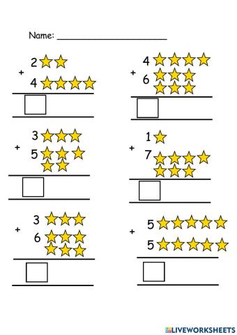 Column Addition (up to 10)
