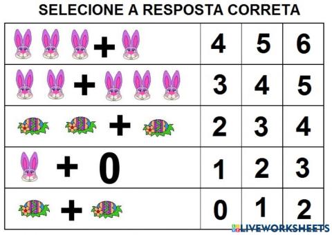 Selecione a quantidade correta