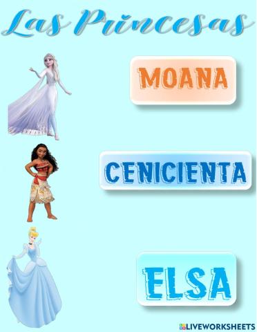 PRACTICA  DE LAS PRINCESAS