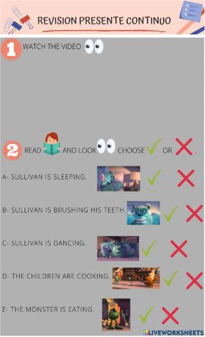 Revision-Presente Continuo