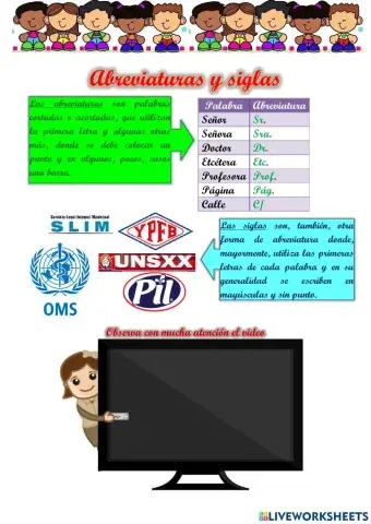 Abreviaturas y siglas