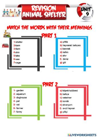 5th grade unit 9 animal shelter