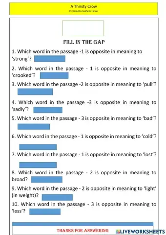 Comprehension Passage
