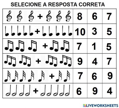 Selecione a quantidade correta