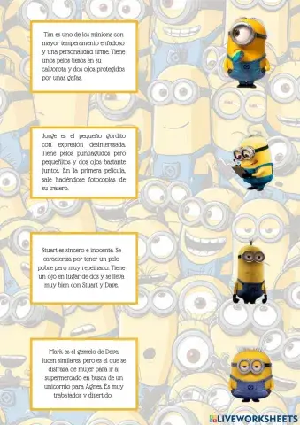 Comprensión lectora 1º