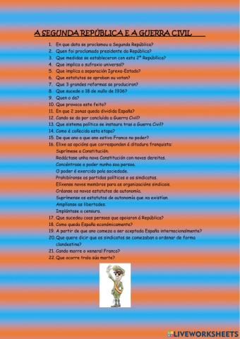 Guerra civil e franquismo