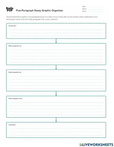 5 paragraph essay planer