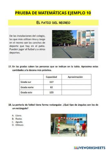 Prueba externa tercero 10