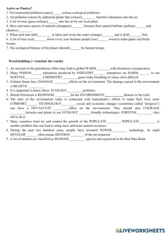 Environmental Problems