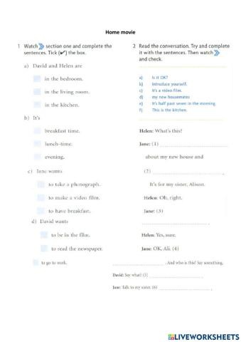 Home movie New Headway