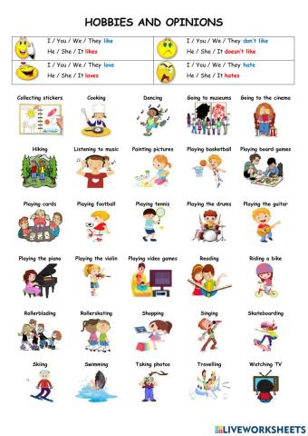 Hobbies and Opinions