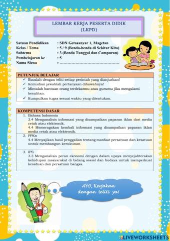 Soal Tema 9 Subtema 3 PB 3