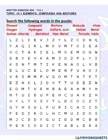 Element, compound and mixture