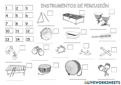 Instrumentos de percusión