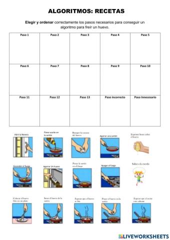 Algoritmo: Freir un huevo