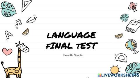 Language Final Test
