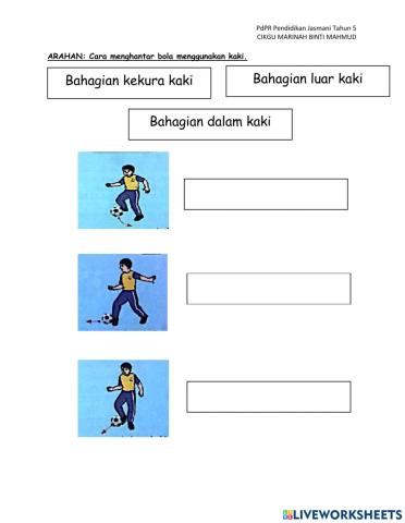 Menghantar dan menerima bola