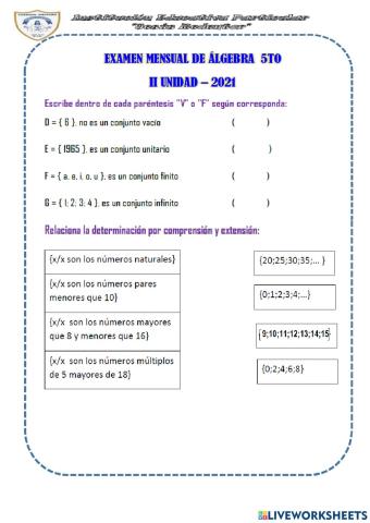 Ejercicios con conjuntos