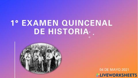 Examen historia