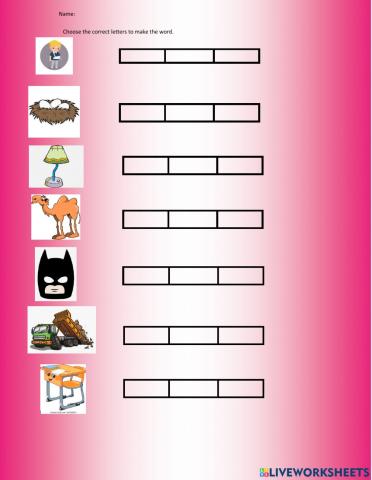 Spelling Ending Blends: st, sk, mp