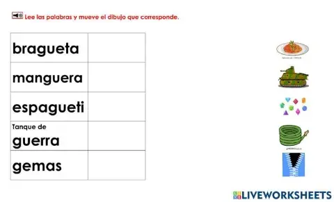 Gue-Ge: Mover dibujos a palabras 2