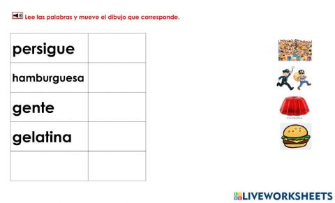 Gue-Ge: Mover dibujos a palabras 3