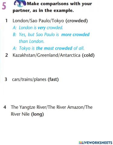 Comparatives & superlatives