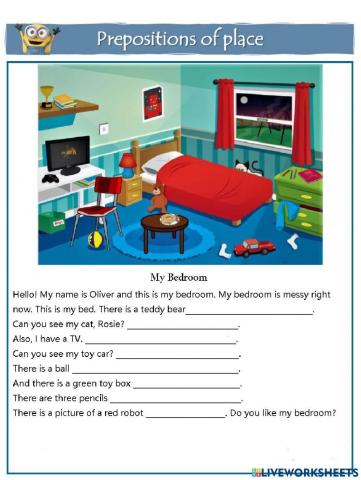 Prepositions of place