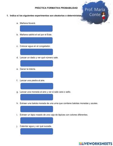 Práctica sobre Probabilidad