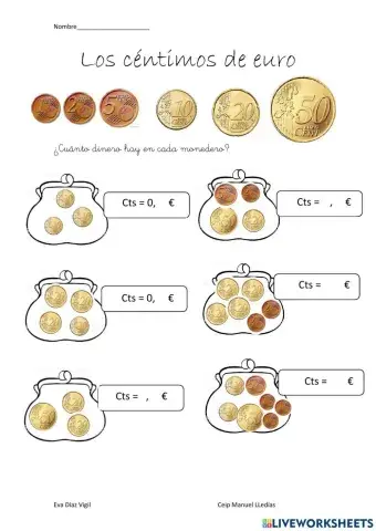 Los céntimos de euro
