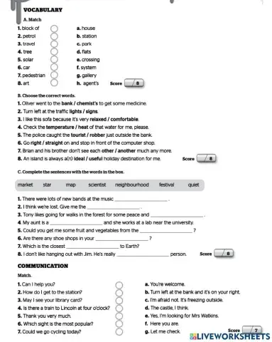 Full blast 2 Module 4 Test