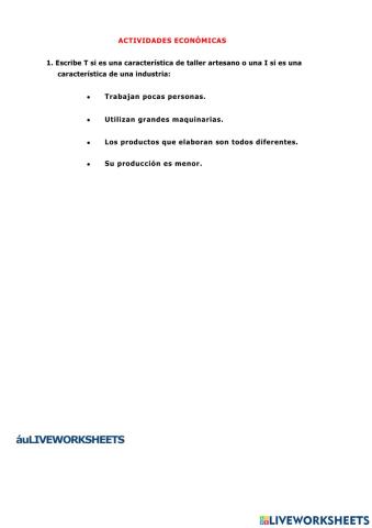 Actividades economicas ecuatorianas