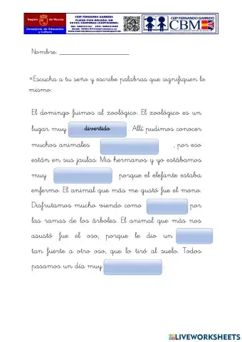 Hipótesis de Palabras