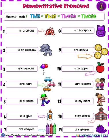 Demonstrative Pronouns
