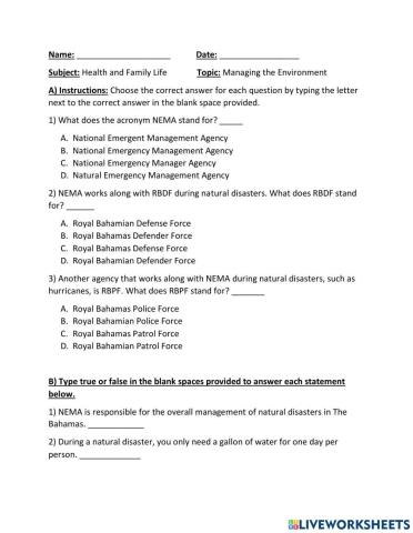 Managing the Environment Part 3